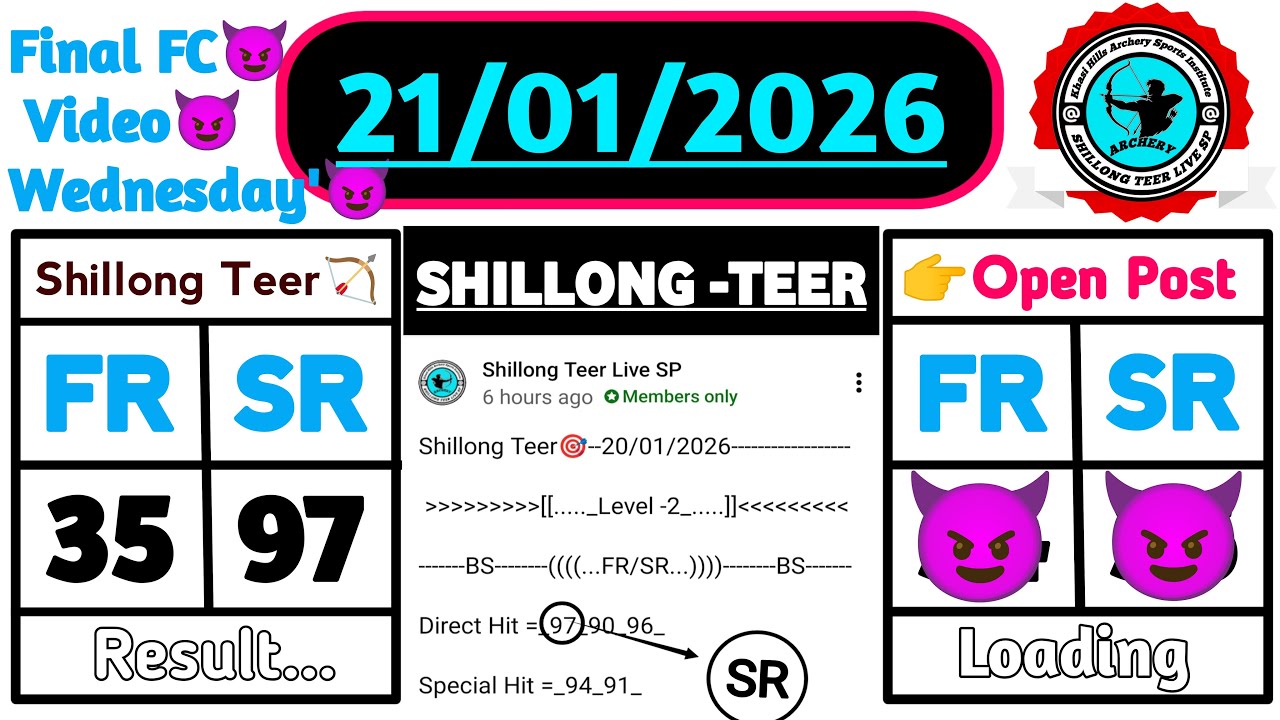 Shillong Teer Common Number 21/01/2026 _ Shillong Teer Target _ @Shillong Teer Live @Common Number