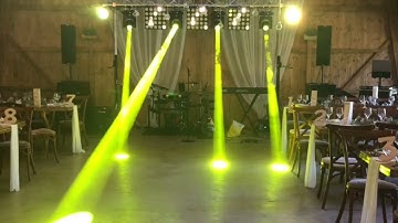 Stairville B2R beam moving head + Matrix Blinder 5x5 + Crown FX