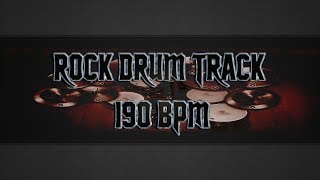 Fast Rock Drum Track 190 BPM (HQ,HD) chords