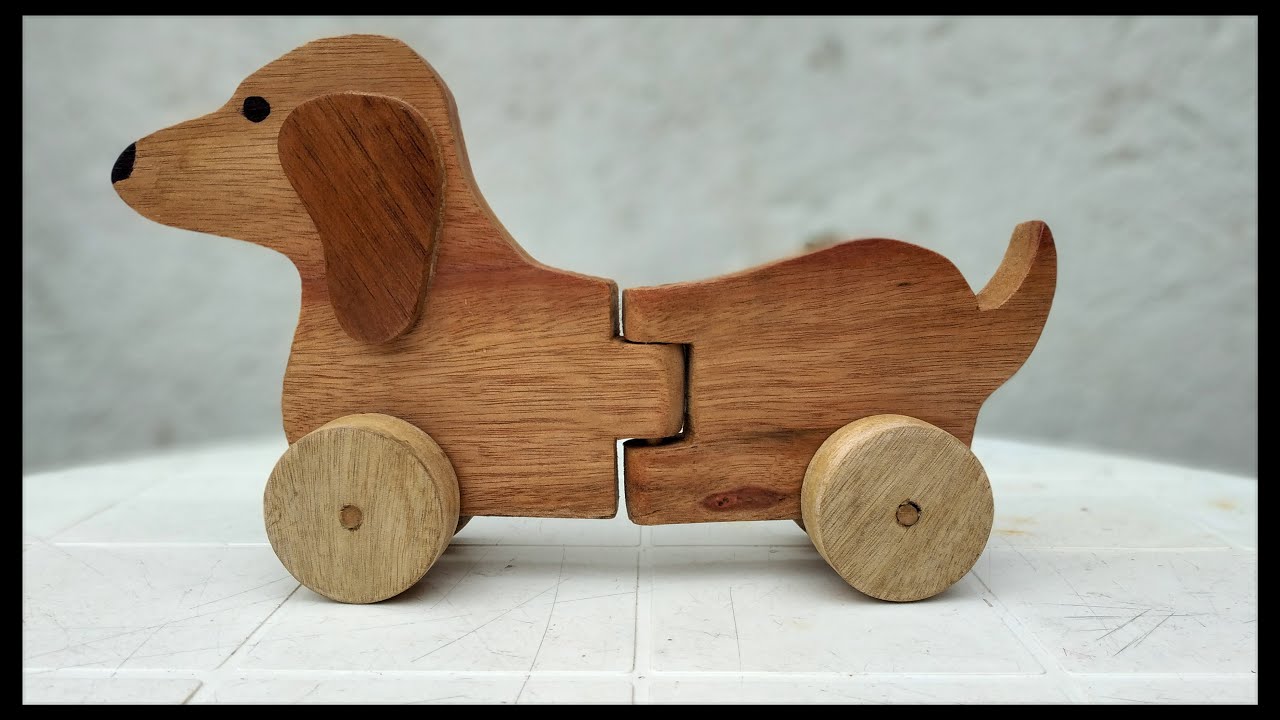 Idea en madera / PERRITO DE MADERA / juguete de madera fácil de hacer /  woodworking toy - YouTube