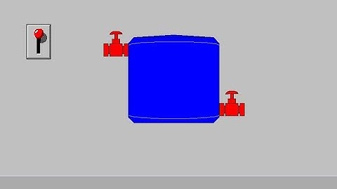 SCADA - InTouch :-  simple tank example  #scada#automation#ladderlogic