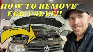 Removing the EGR Valve on a VW Transporter 2.0 CR TDI engine