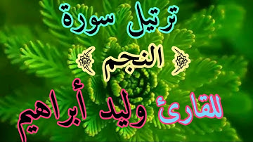 ترتيل سورة النجم للقارئ وليد ابراهيم