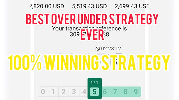 Binary.com Trading | Over Under | 100% Winning Strategy 2022