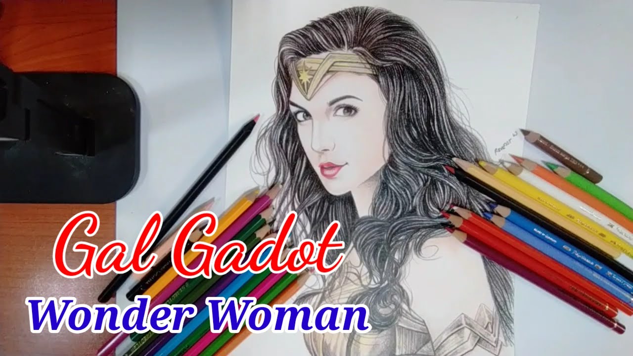 Drawing challenge 43-100 | Wonder woman | Gal Gadot | Superhero | Marvel Superhero | Donrovert