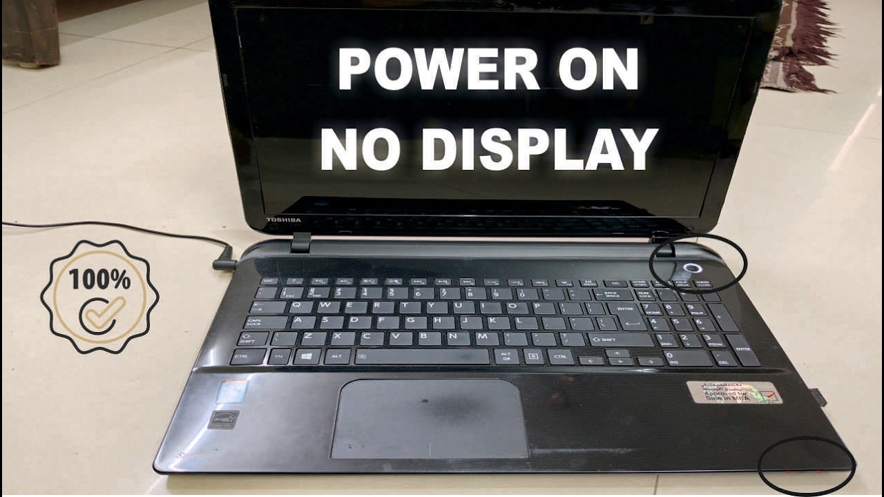 How to Fix Laptop Power On But No Display Problem I Laptop Black Screen ...