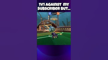 1v1 against my subscriber but... #1 #rocketleague #shorts #rocketleaguechallenges #1v1challenge