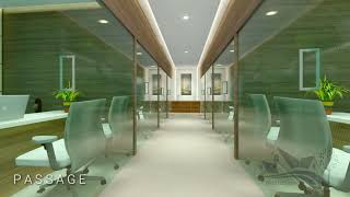 Famous 3D Animation of Interior Design Of Office #BuildSpaceDesigner's Wealth