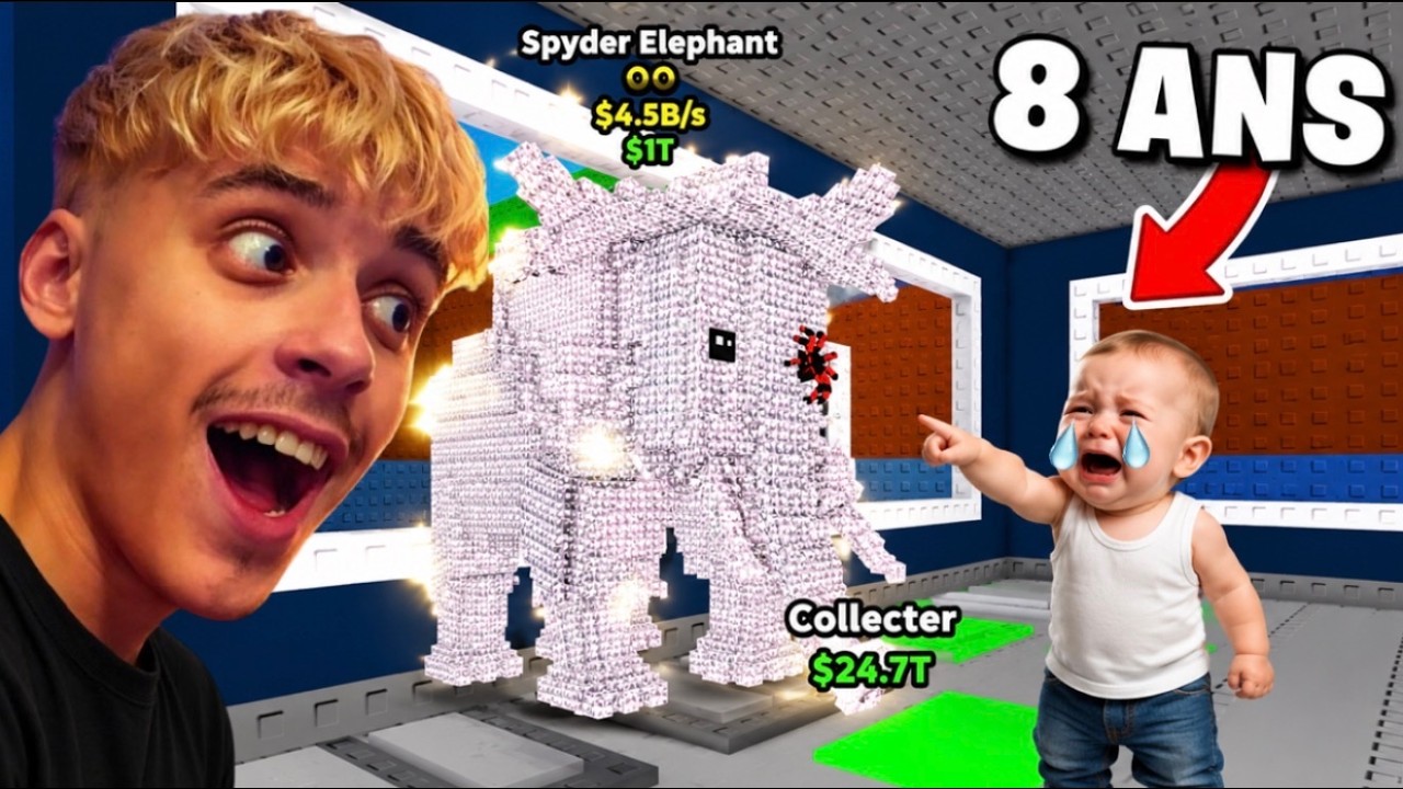 Je Vais En Serveur Public Troll Avec L'Elephant Spyder De Steal A Brainrot !!