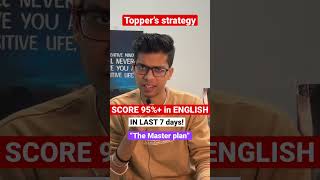 Score 95%+ in English in last 7 days!The master strategy| CBSE class 12|Board exam 2023#cbse #shorts