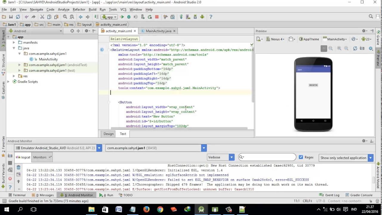 android studio 2.2.3 change default activity android studio 2.2.3 change default activity