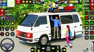 MOBIL VAN MINIBUS NGEBUT BAWA PENUMPANG PANGGILAN ONLINE - MOBIL TAKSI 3D - GAME MOBIL SIMULATOR screenshot 4