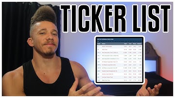 How To Make A List Of US Stock Tickers