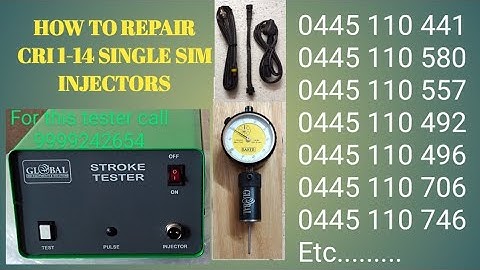 INJECTOR STROKE TESTER