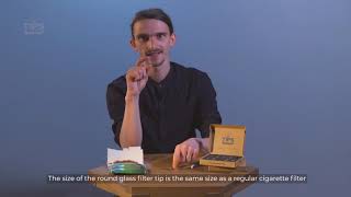 How to roll a cigarette with a glass filter tip