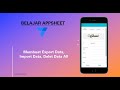 Export, Import Data, dan Delete Data All