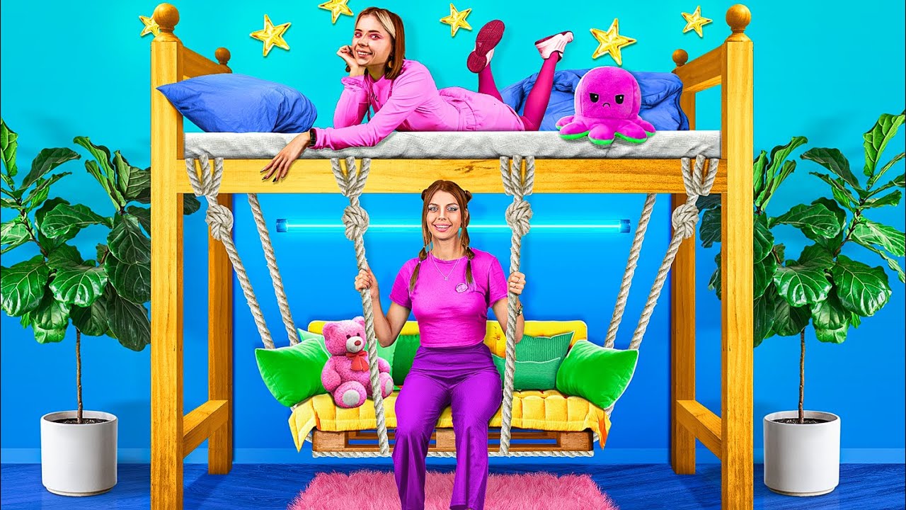 We Build a Bunk Bed With Swing