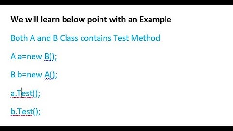 Parent and Child class in C#( A a=new B() ) Tricky question with an example
