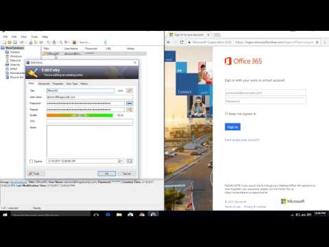 KeePass Auto-Type with Office 365 Account
