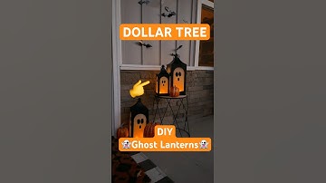 My 🤫 SECRET HACK✨ to making Dollar Tree 👻GHOST LANTERNS👻! #diy #craft #home #dollartree