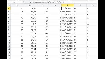 EXCEL LA FONCTION ALEA ENTRE BORNES