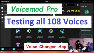 VOICEMOD PRO Voice Changer | Testing all 108 Voices | V2.21.08 screenshot 5