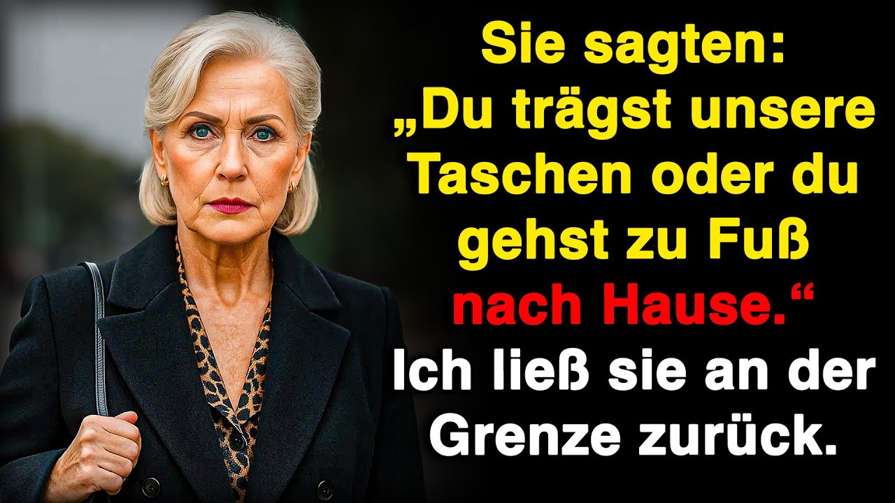 Sie sagten: „Trag unsere Taschen oder geh nachhause.“ Ich ließ sie an der Grenze.