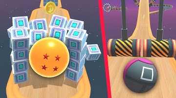 Sky Rolling Ball 🌈🟡Exciting🟣 All Levels Gameplay Android, iOS (Part 59)