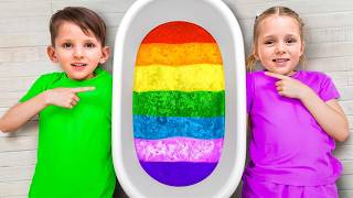 kids make giant slime play funny challenges