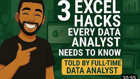 3 Excel Hacks Every Data Analyst Needs to Know Told By Full Time Data Analyst