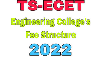 Fee Structure of Engineering For ECET Student
