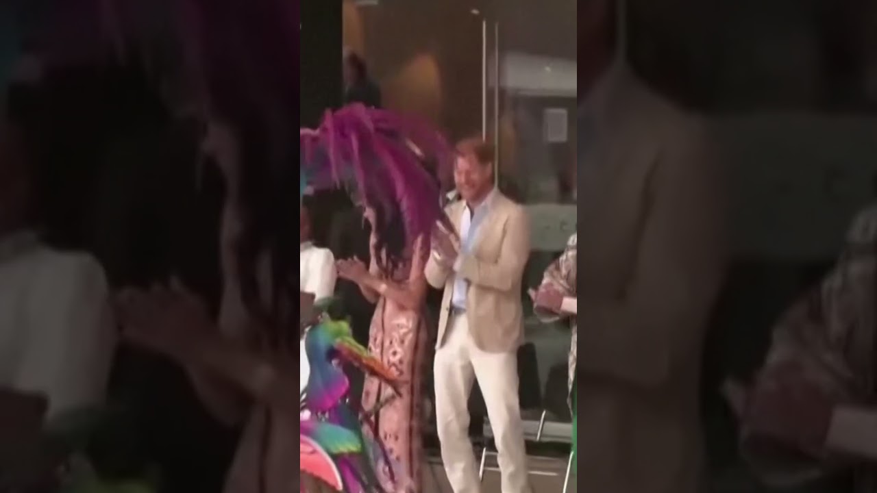 Prince Harry and Meghan Markle join the dancing in Colombia!