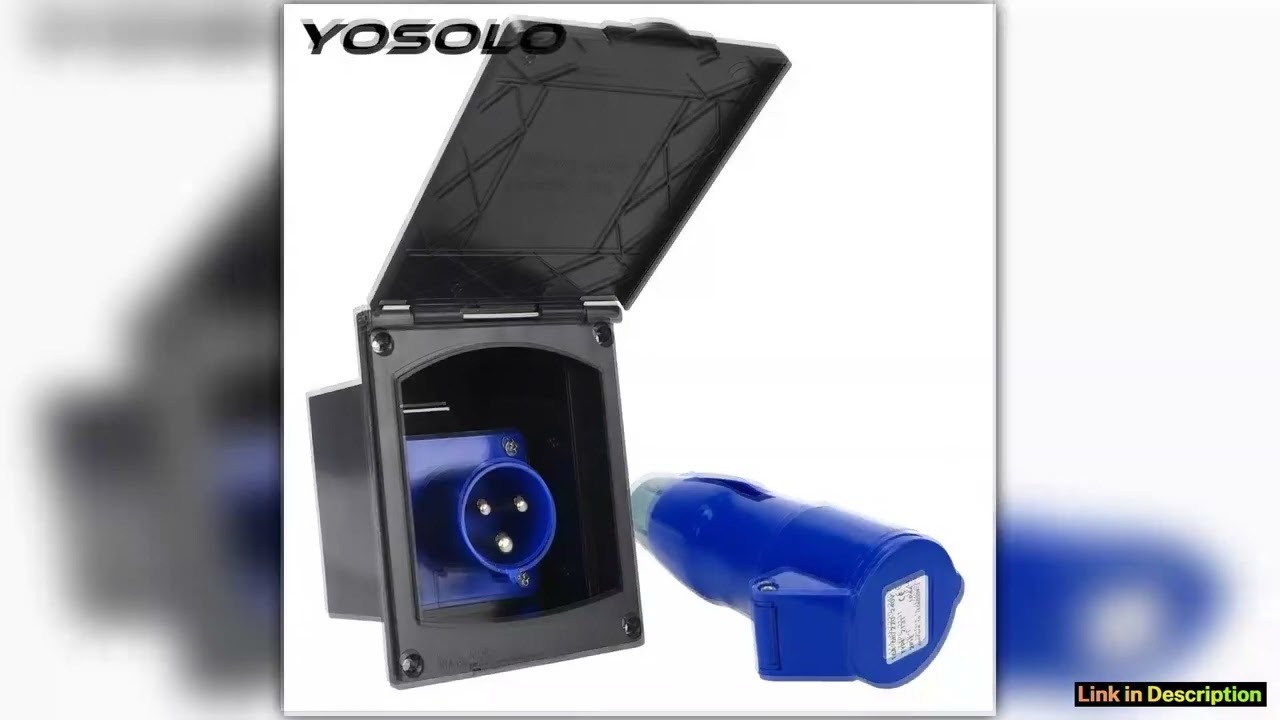 External Flush Hook Up for RV Camper Marine Motorhome Main Inlet Socket Plug Socket With Cover