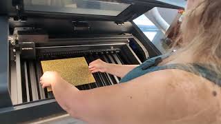 Cutting & Engraving Gold Glitter Acrylic with the xTool P2S | Tips & Results