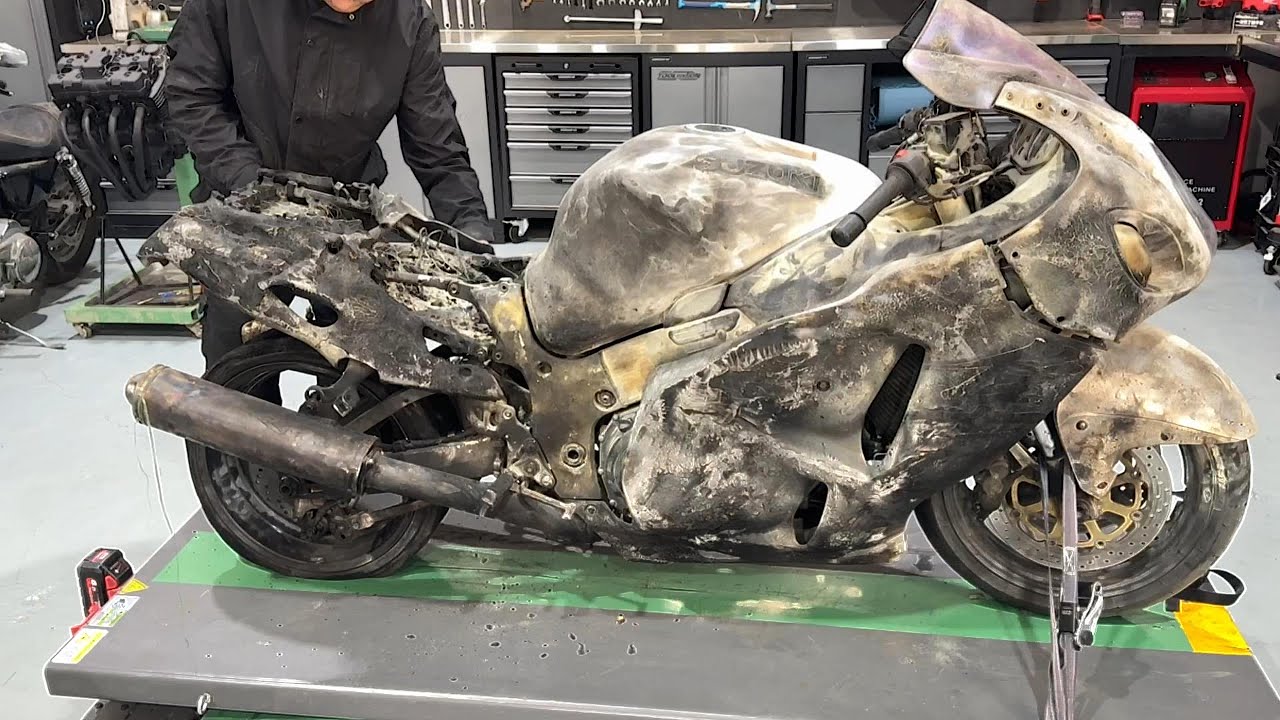 Впечатляющая реставрация Suzuki Hayabusa — возвращение к жизни «самолета на земле».