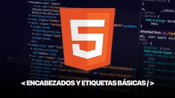 Encabezados y etiquetas básicas en HTML
