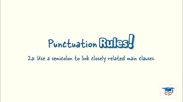 2a: Semicolons used with main clauses