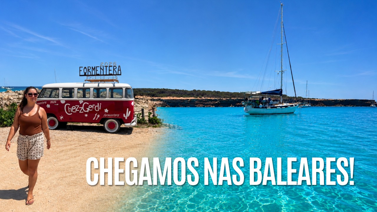 ⁣155 | O sonho das Baleares começou! Ancorados em Formentera ✨⛵️