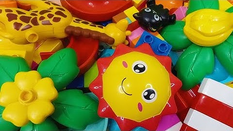 Satisfying building block marble run ☆ Build an exciting and easy marble run with lego duplo