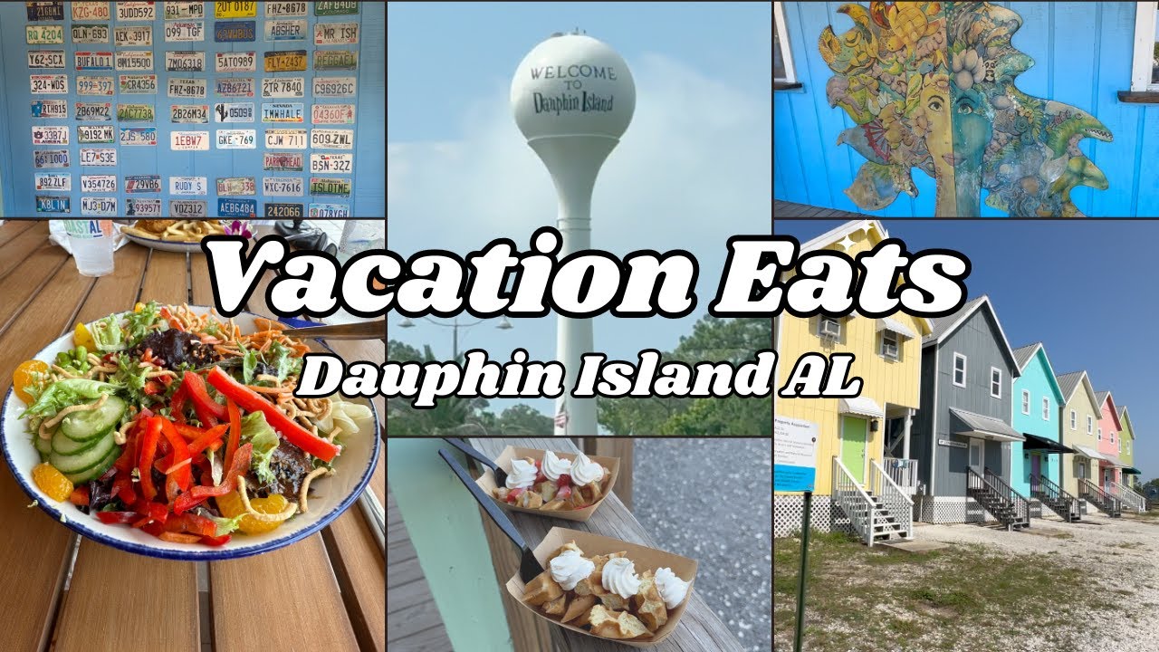 WHAT I ATE on Vacation 🌞🏝️Dauphin Island Alabama