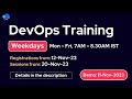 DevOps Online Training Batch | Mon - Fri 7-8.30AM IST | See description for further information