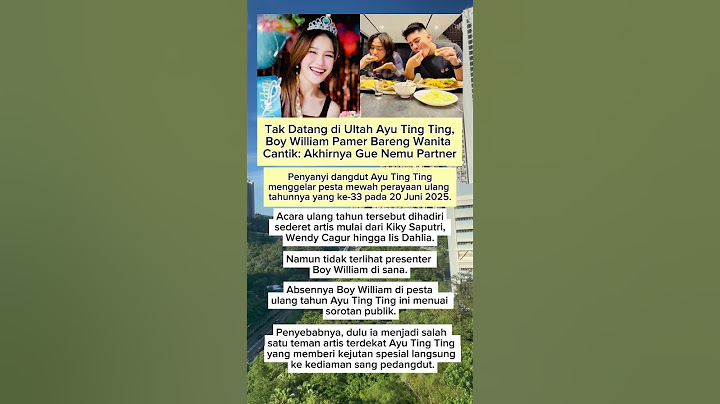Tak Datang di Ultah Ayu Ting Ting, Boy William Pamer Bareng Wanita Cantik #shorts #shortsfeed #news