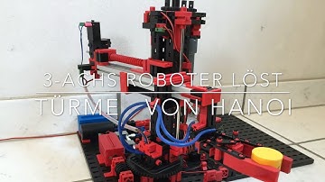 3-Achsroboter löst Türme von Hanoi