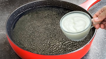 Just pour yoghurt into the boiling water! I no longer shop in stores! Easy and tasty