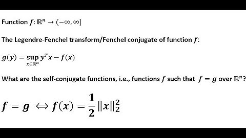 Fixed points of the Legendre-Fenchel Transform