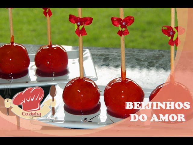 BEIJINHOS DO AMOR, MINI MAÇÃS DO AMOR (RECEITA #11)