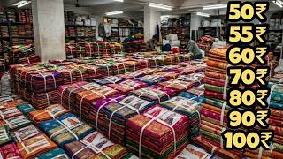 ரூ. 45/- முதல் புடவைகள் | Elampillai Wholesale Market | Surat Wholesale Market #tamil #saree #sari screenshot 1
