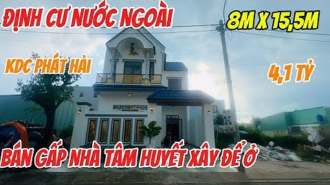 Định Cư Nước Ngoài Bán Gấp Căn Nhà Biệt Thự Mái Thái  Tâm Huyết Xây Để Ở 8m x 15,5m Giá 4,1 Tỷ SHR.