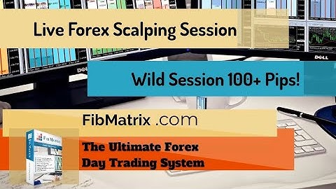 100 Pips+ Profit! Wild Session! FibMatrix Live Forex Scalping Room and Forex Scalping Software