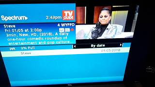 How to record tv programs on spectrum tv services